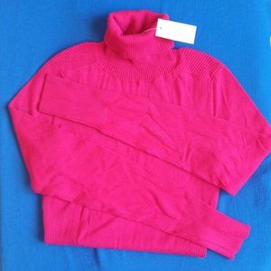 RW&CO Fuchsia Turtleneck Sweater, Size S